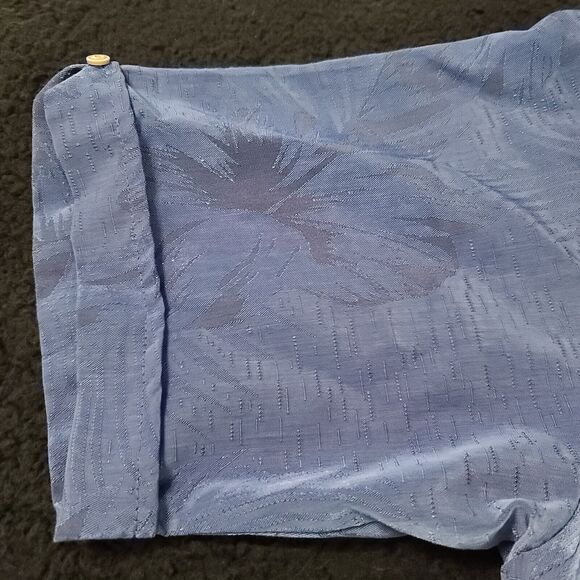 Cubavera Mens Button-Up Shirt Blue Size Small Polyester Short Sleeve Collar - Picture 9 of 12